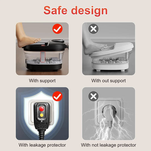 Collapsible Heated Foot Spa With Massage