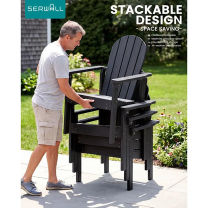 Stackable Modern Adirondack Chairs Set of 4