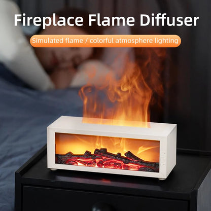 Ultra-Quiet Fireplace Essential Oil Diffuser