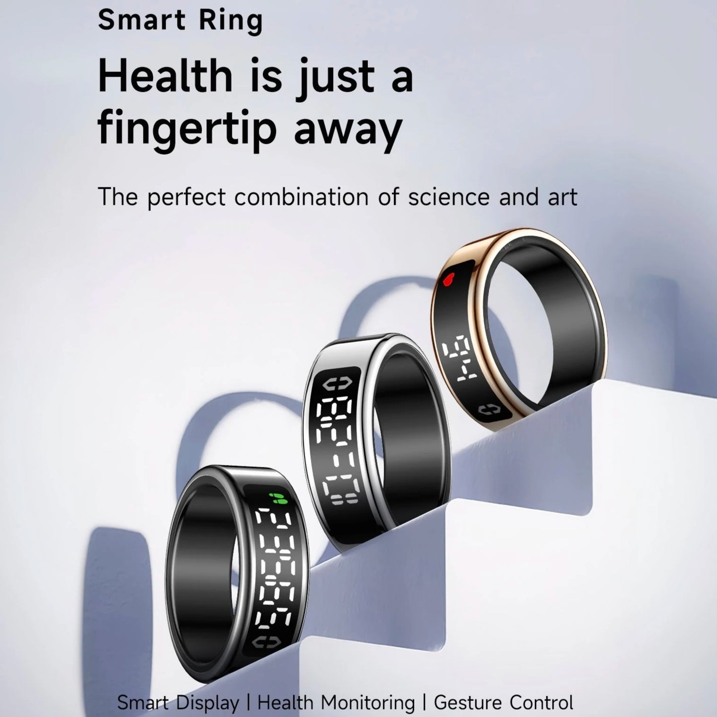 Upgraded Smart Ring With Digital Display.