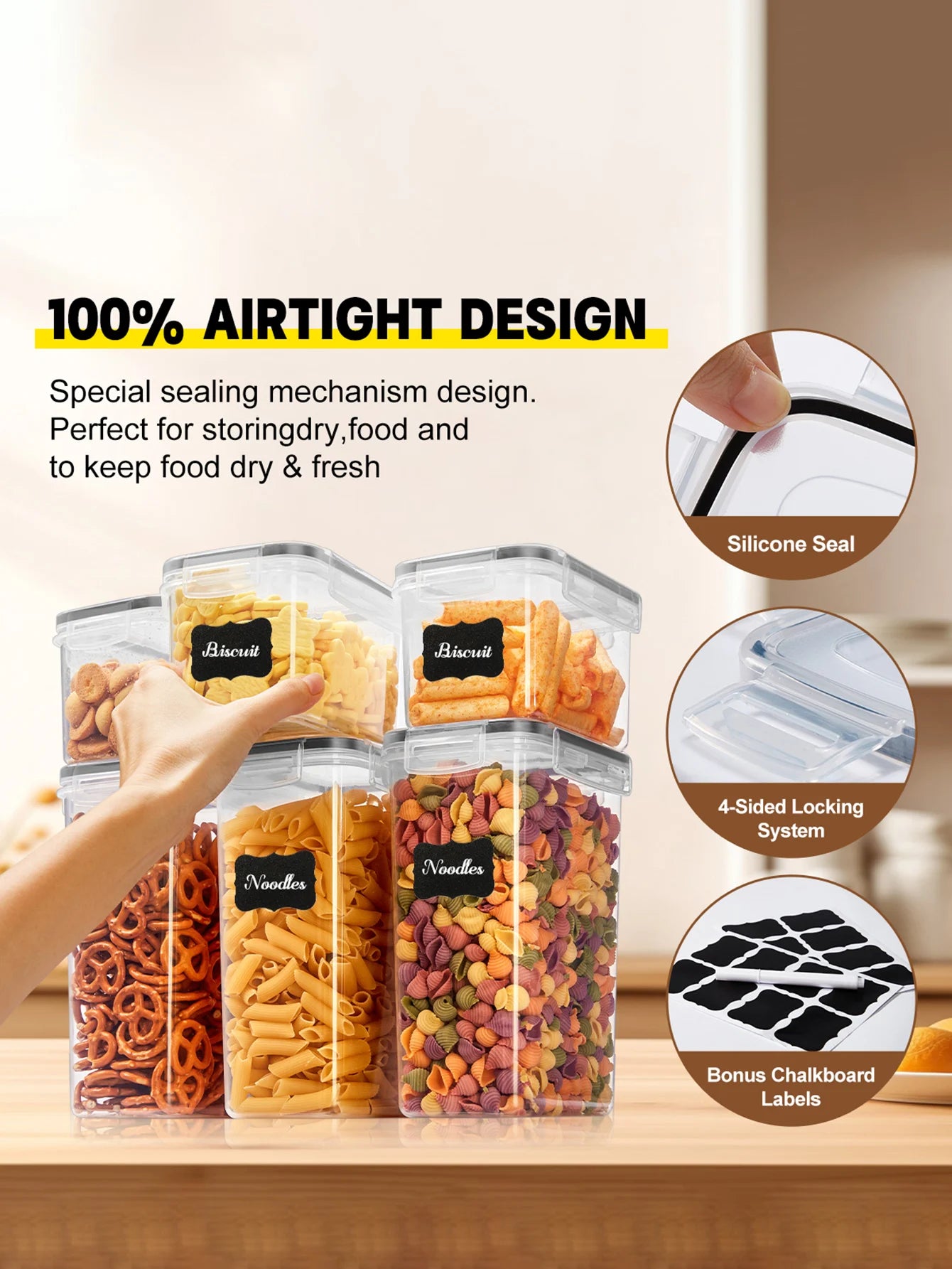 24 Piece Sealed Food Storage Containers With LIDS