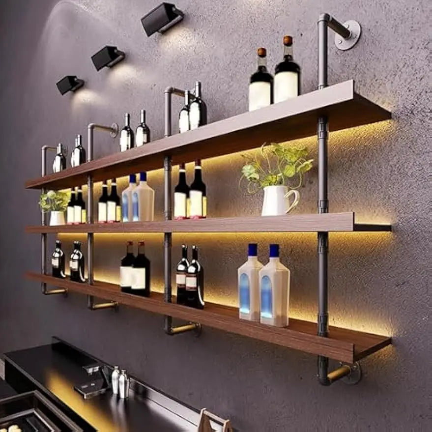 Wine Rack With LED Lights