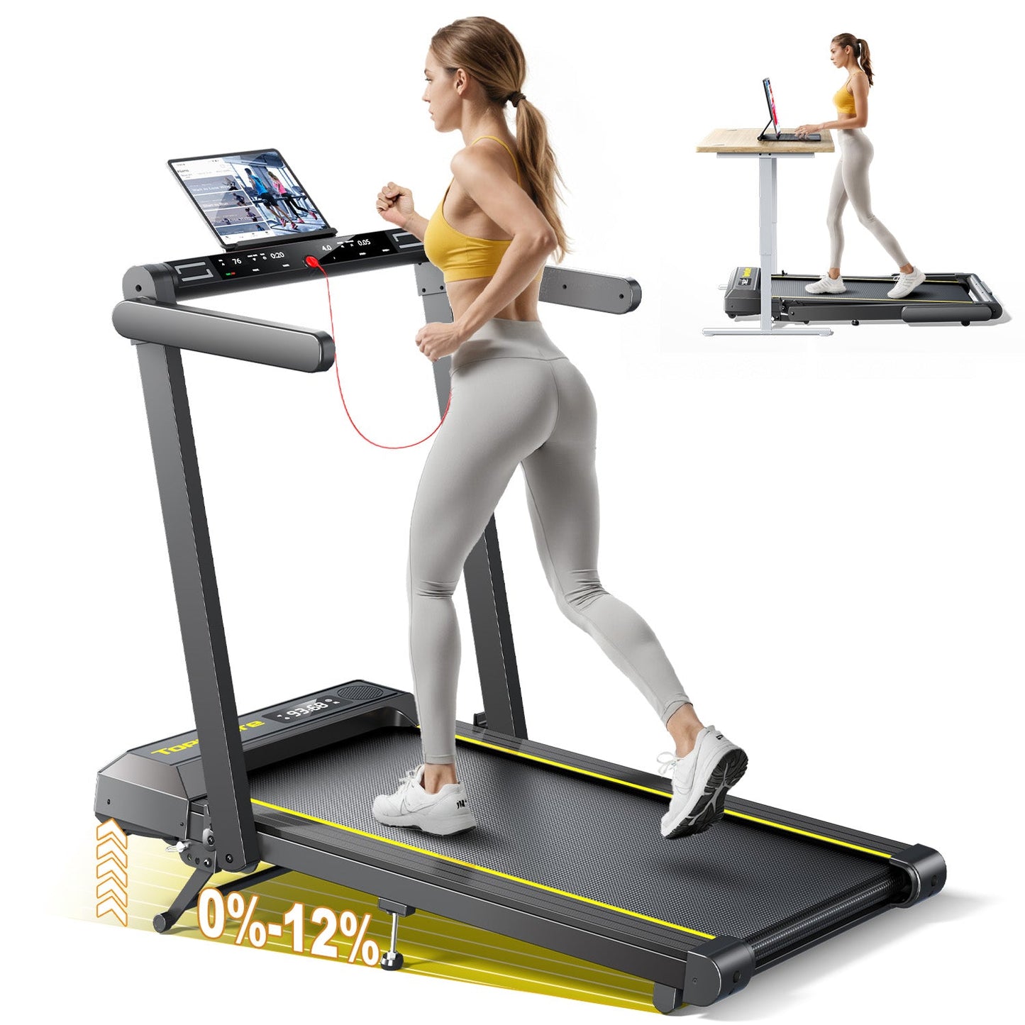 Toputure TP5 2-in-1 Foldable Treadmill